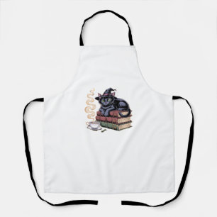 Black Cat op Spell Books Classic T-shirt Schort