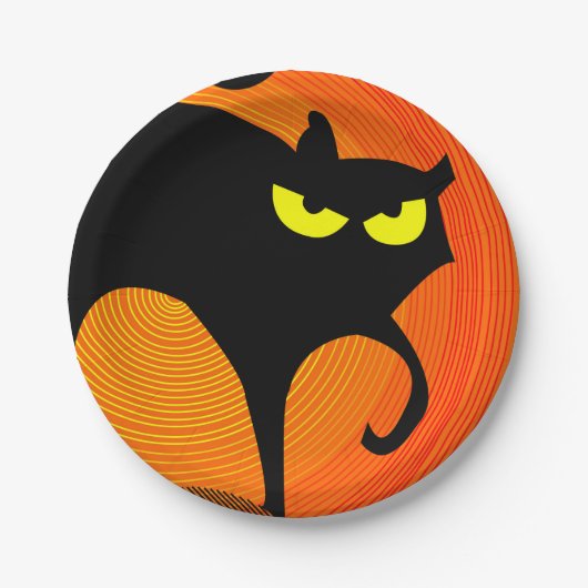 Black Cat Paper Bord (Voorkant)