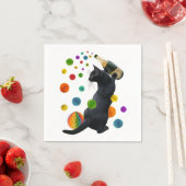 Black Cat Party Napkins Servetten (Insitu)
