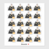 Black Cat Party Sticker (Vel)