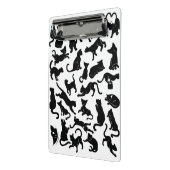 Black Cat Pattern Mini Klembord (Angled2)