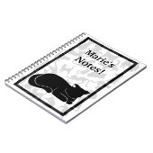 Black Cat Pattern Notitieboek (Linkerzijde)