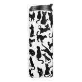 Black Cat Pattern Thermosbeker (Gedraaid links)