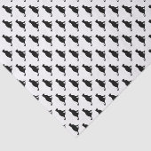 Black Cat Pattern Tissuepapier (Detail)
