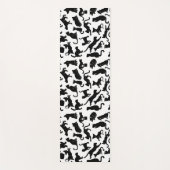 Black Cat Pattern Yogamat (Voorkant)