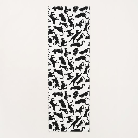 Black Cat Pattern Yogamat