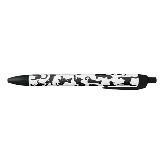 Black Cat Pattern Zwarte Inkt Pen (Bodem)