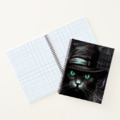 Black Cat Pet Argyle Alcoholinkt Notitieboek (Binnen)