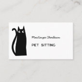 Black Cat Pet Services Visitekaartje (Voorkant)