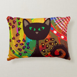 Black Cat Pillow Decoratief Kussen