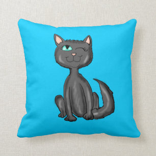 Black Cat Pillow Kussen