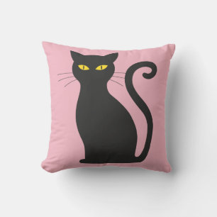 BLACK CAT PINK KUSSENS