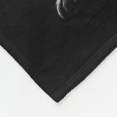 Black Cat Playing Electric Guitar Gothic Rocker  Fleece Deken (Hoek)