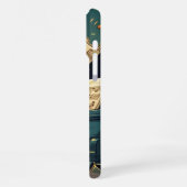 Black Cat Playing Piano Cool Pianist Gift iPhone Hoesje (Linkerkant)