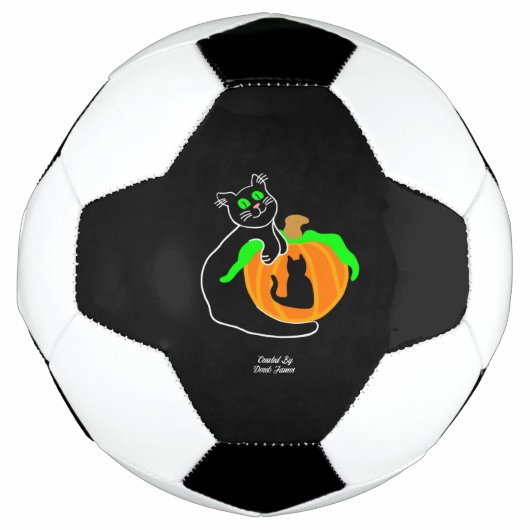 Black Cat pompoen Voetbal (Voorkant)