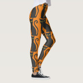 BLACK CAT PRINT herfst YOGA BROEK Leggings (Rechts)