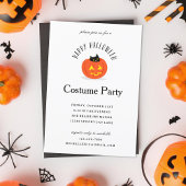 Black Cat Pumpkin Halloween Kaart