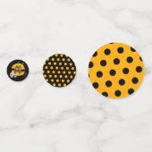 Black Cat Pumpkin Skulls Kinder Halloween Party Confetti (Achterkanten)