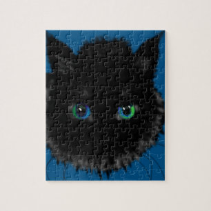 Black Cat Puzzle Legpuzzel