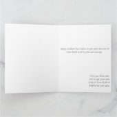 Black Cat Red Roses Paarse Moederdag Kaart (Binnen)