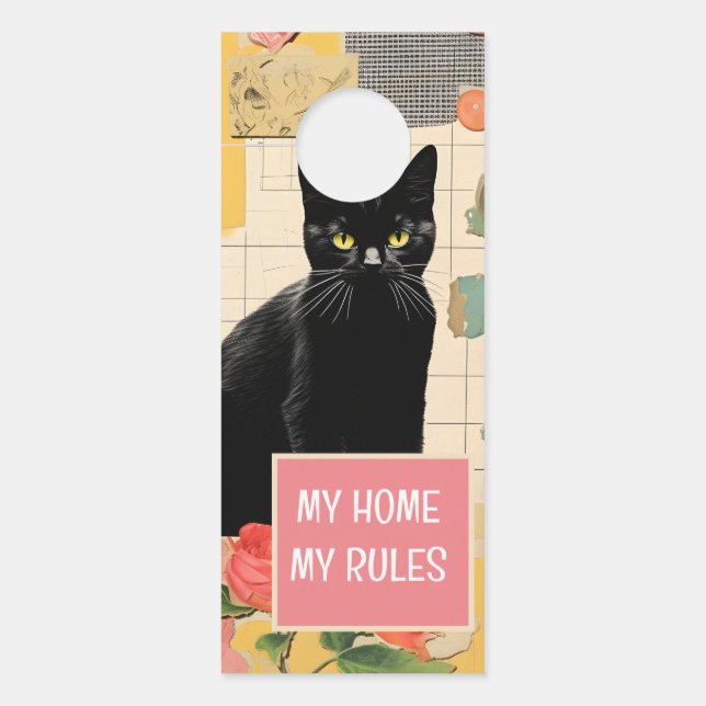 Black Cat retro collage (Voorkant)