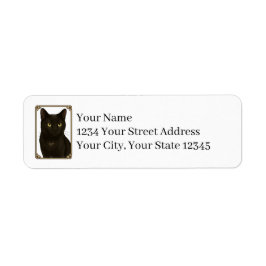 Black Cat Return Address Labels