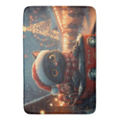 Black Cat Roller Onderzetter Kerst Badmat (Voorkant Verticaal)