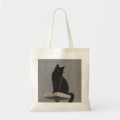 Black Cat Royalty Tote Bag (Voorkant)