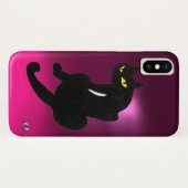 BLACK CAT-roze Case-Mate iPhone Case (Achterkant (horizontaal))