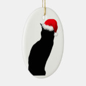 Black Cat Santa Ornament (Rechts)