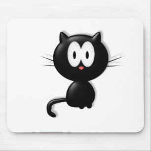 Black Cat Scardy Cat Halloween Gift Muismat