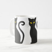 Black Cat Schattige Koffiemok (Voorkant links)