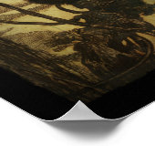 Black Cat Scowling Poster (Hoek)