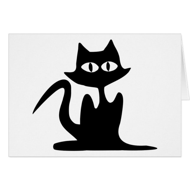 BLACK CAT SILHOUETTE (Voorkant Horizontaal)