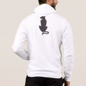 Black Cat Silhouette hommes blanc Bella zip sweat (Dos)