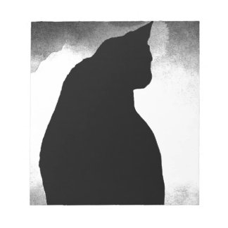 Black Cat Silhouette Notitieblok