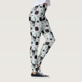 Black Cat Skull Leggings - Halloween Strak voor vr (Rechts)