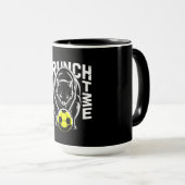 Black Cat Soccer Mug – Bold Crunch Design (Devant droit)