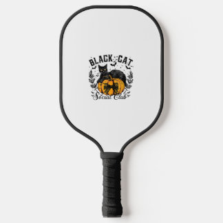 Black Cat Social Club, Halloween, Coquette, Gothic Pickleball Paddle