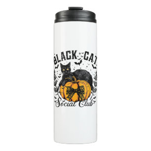 Black Cat Social Club, Halloween, Coquette, Gothic Thermosbeker