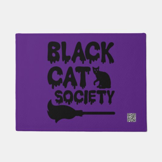 Black Cat Society Deurmat (Voorkant)