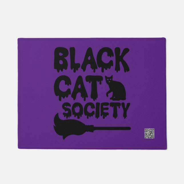 Black Cat Society Deurmat (Voorkant)