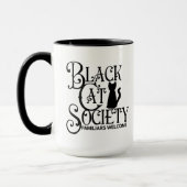 Black Cat Society Halloween Mok (Links)