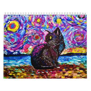 Black Cat Sterrennacht Kalender
