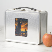 Black Cat Sterrennacht Van Gogh Pumpkins Bats Hall (In situ)