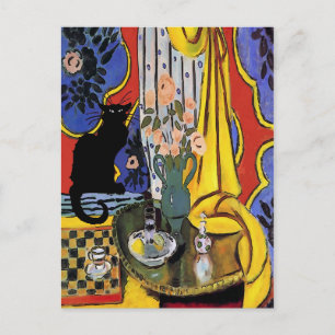 Black Cat stille leven Briefkaart
