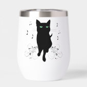 Black Cat Surrounded by Whispering Notes of Music (Arrière)