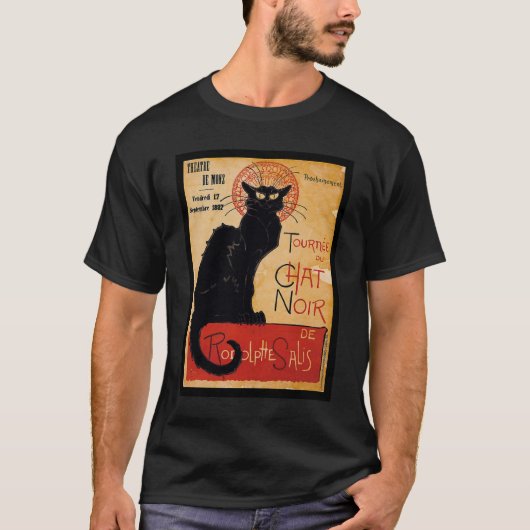 Black cat t-shirt (Voorkant)