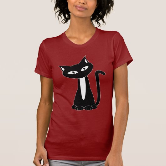 Black Cat T-Shirt (Voorkant)