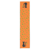 Black Cat Table Runner Korte Tafelloper (Voorkant)